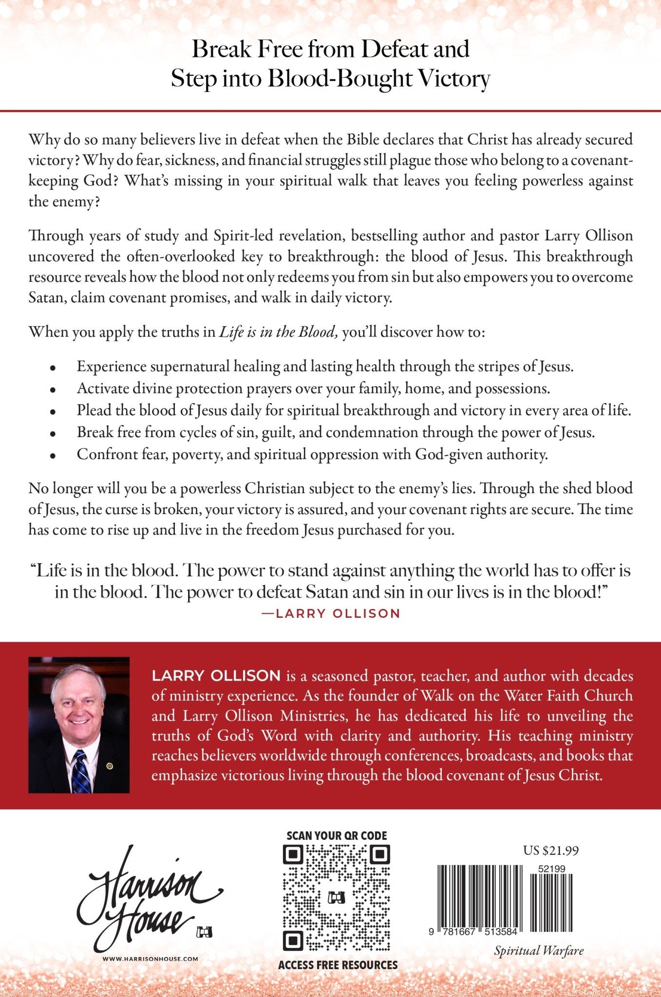Life is in the Blood Revised and Updated - April 2026 - Faith & Flame - Books and Gifts - Harrison House - 9781667513584
