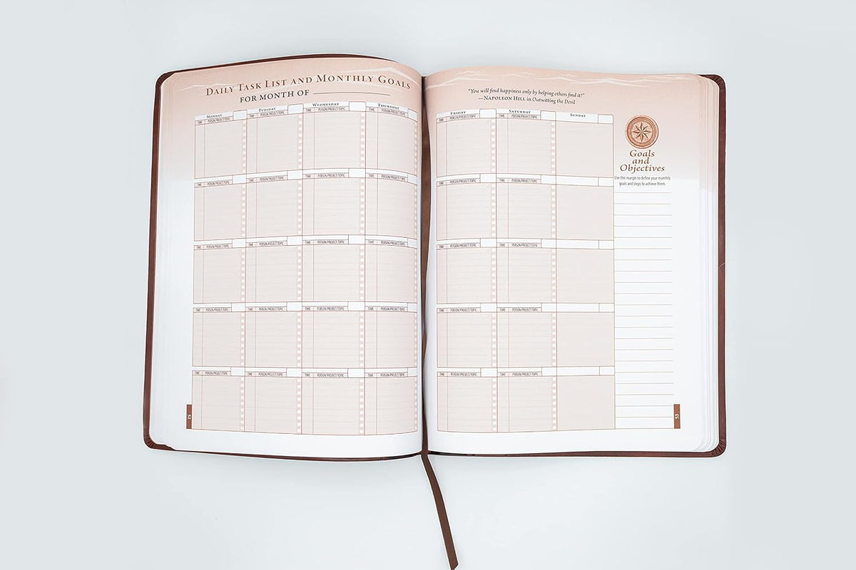 Napoleon Hill® Think and Grow Rich® Planner and Calendar (An Official Publication of the Napoleon Hill Foundation®) - Faith & Flame - Books and Gifts - Sound Wisdom - 9781640952676