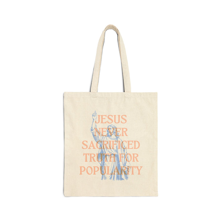 Never Sacrifice Truth Canvas Tote| Secrets to Stewarding God's Voice in a New Era - Faith & Flame - Books and Gifts - Printify - 