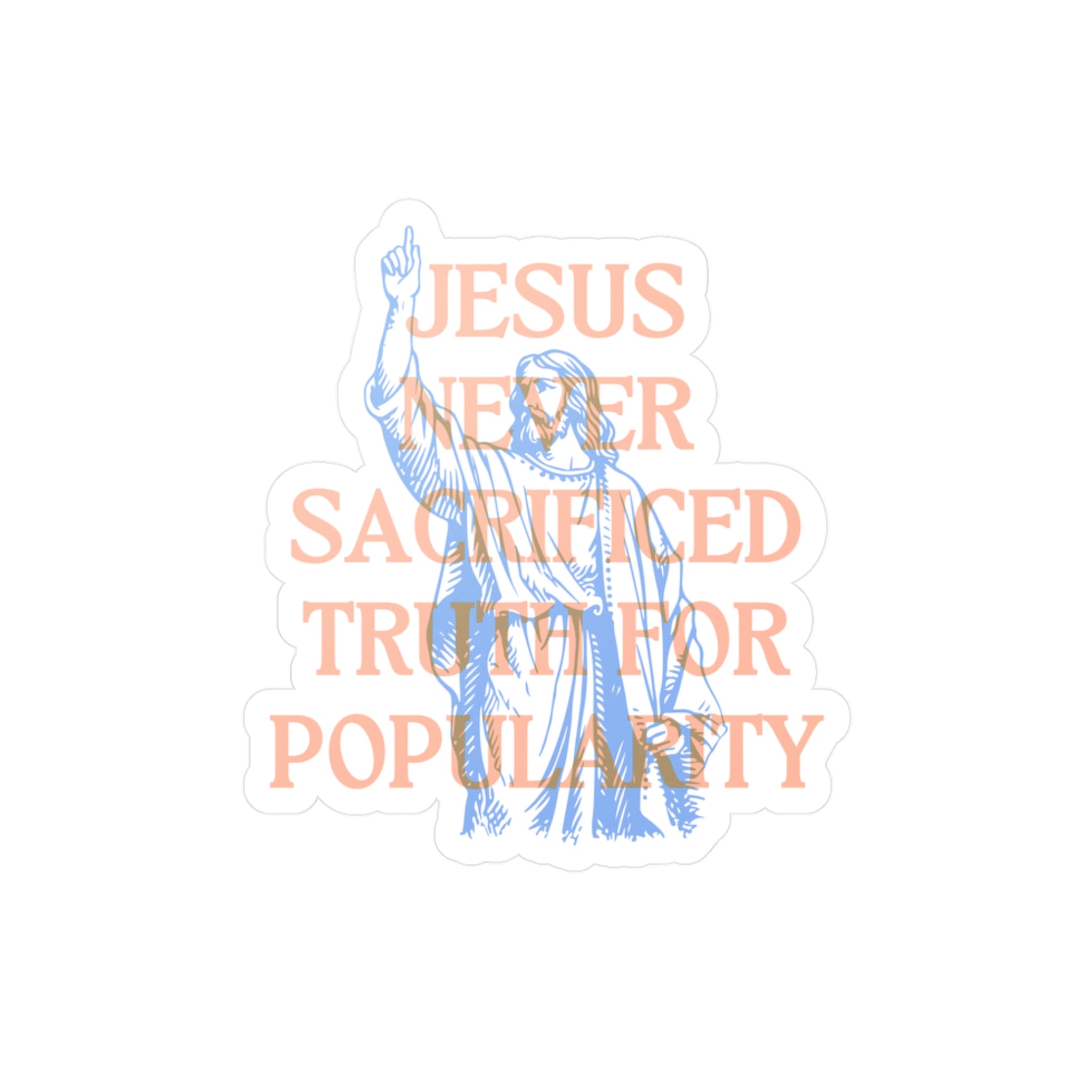 Never Sacrifice Truth Kiss - Cut Vinyl Sticker | Secrets to Stewarding God's Voice in a New Era - Faith & Flame - Books and Gifts - Printify - 