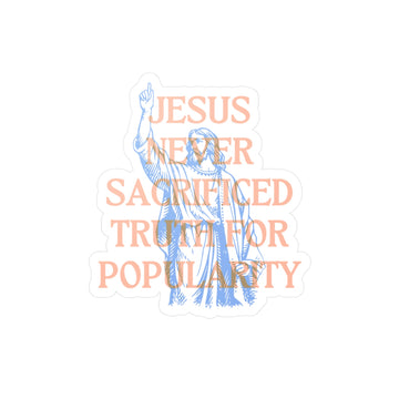 Never Sacrifice Truth Kiss - Cut Vinyl Sticker | Secrets to Stewarding God's Voice in a New Era - Faith & Flame - Books and Gifts - Printify - 