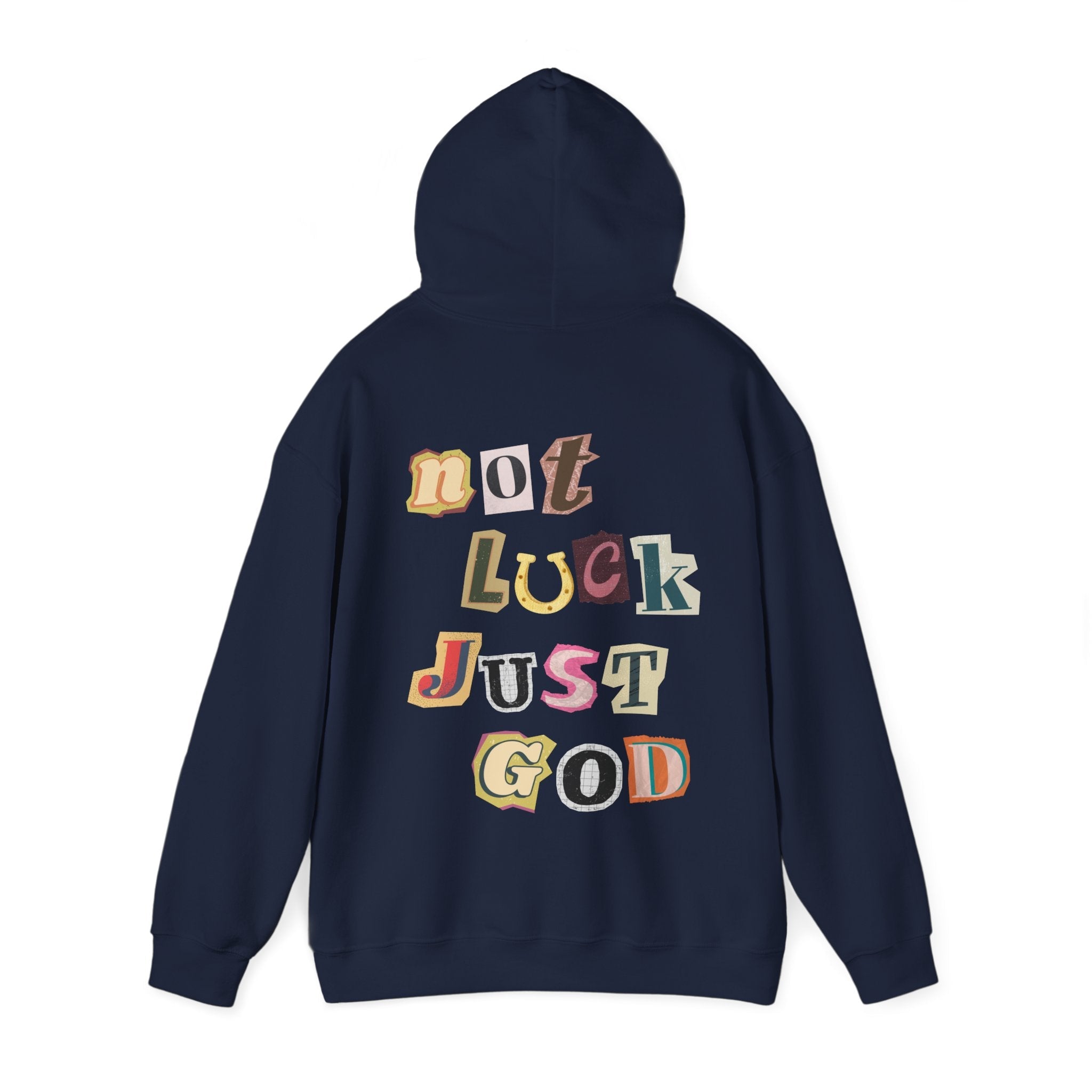 Not Luck Just God Hoodie - Faith & Flame - Books and Gifts - Printify - 