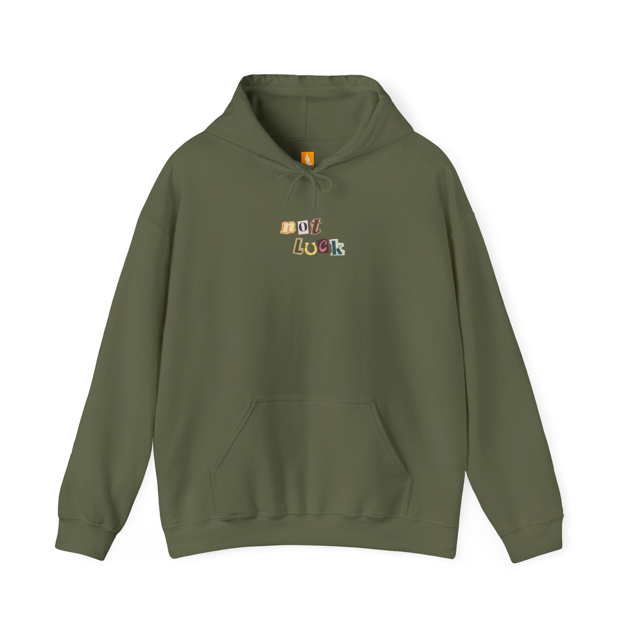 Not Luck Just God Hoodie - Faith & Flame - Books and Gifts - Printify - 