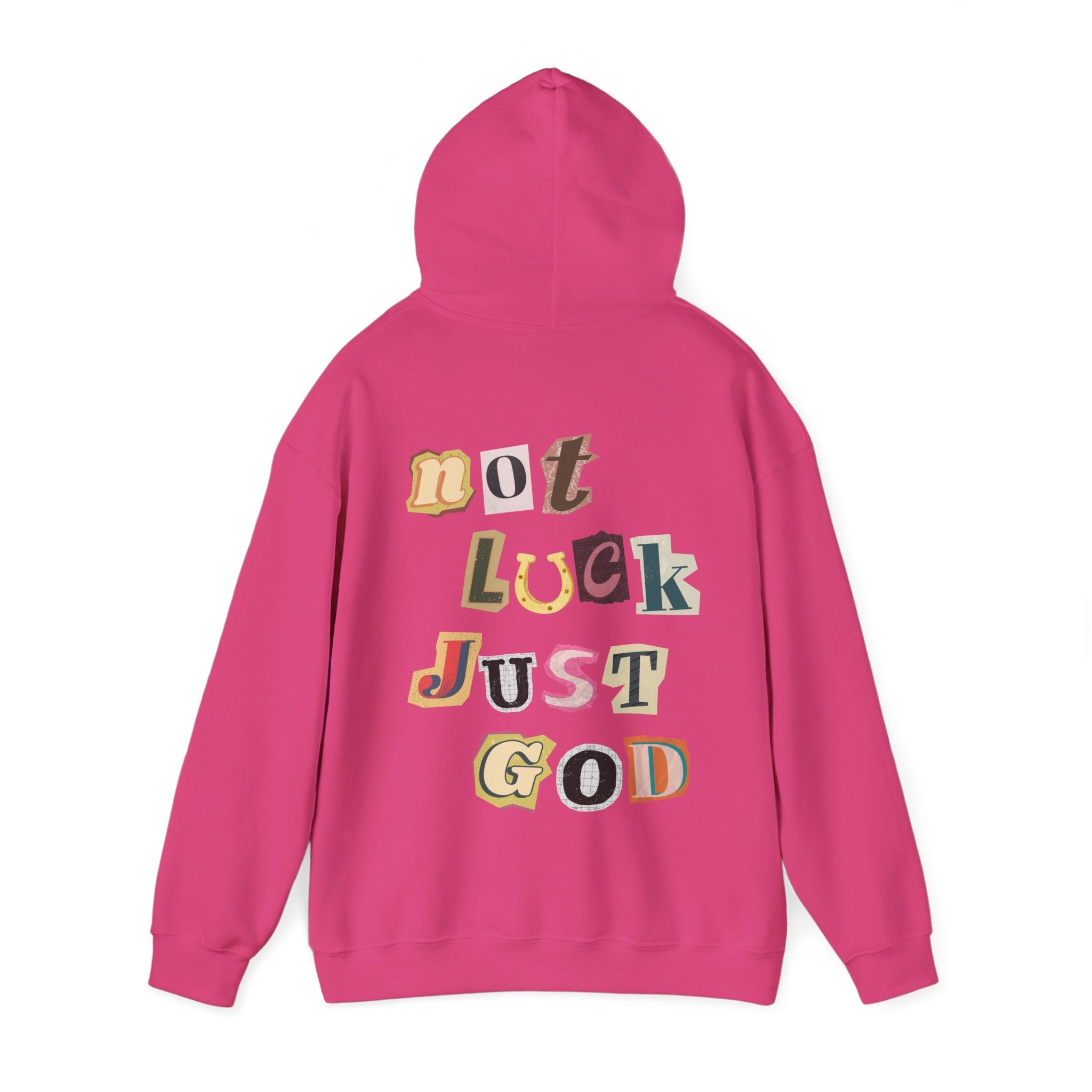 Not Luck Just God Hoodie - Faith & Flame - Books and Gifts - Printify - 