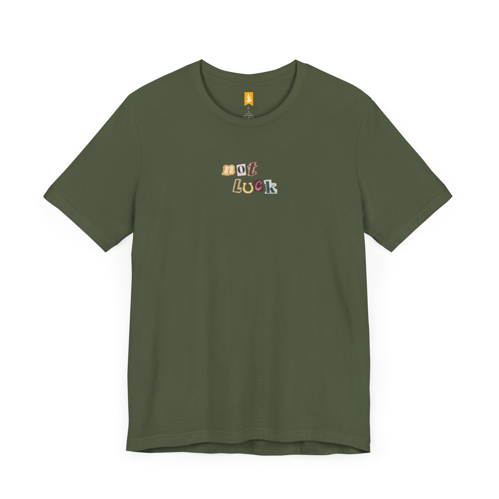 Not luck, Just God T-shirt - Faith & Flame - Books and Gifts - Printify - 