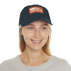 Praying Patriot Dad Hat with Leather Patch - Faith & Flame - Books and Gifts - Printify - 