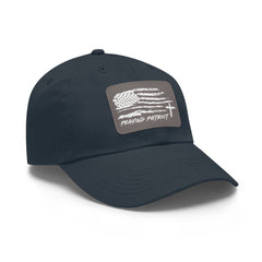 Praying Patriot Dad Hat with Leather Patch - Faith & Flame - Books and Gifts - Printify - 