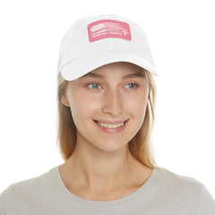 Praying Patriot Dad Hat with Leather Patch - Faith & Flame - Books and Gifts - Printify - 