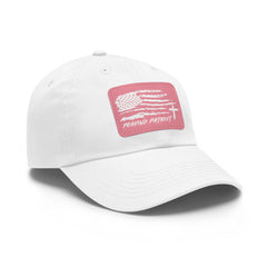 Praying Patriot Dad Hat with Leather Patch - Faith & Flame - Books and Gifts - Printify - 