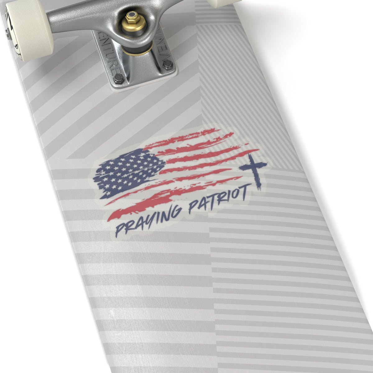 Praying Patriot Kiss - Cut Stickers - Faith & Flame - Books and Gifts - Printify - 