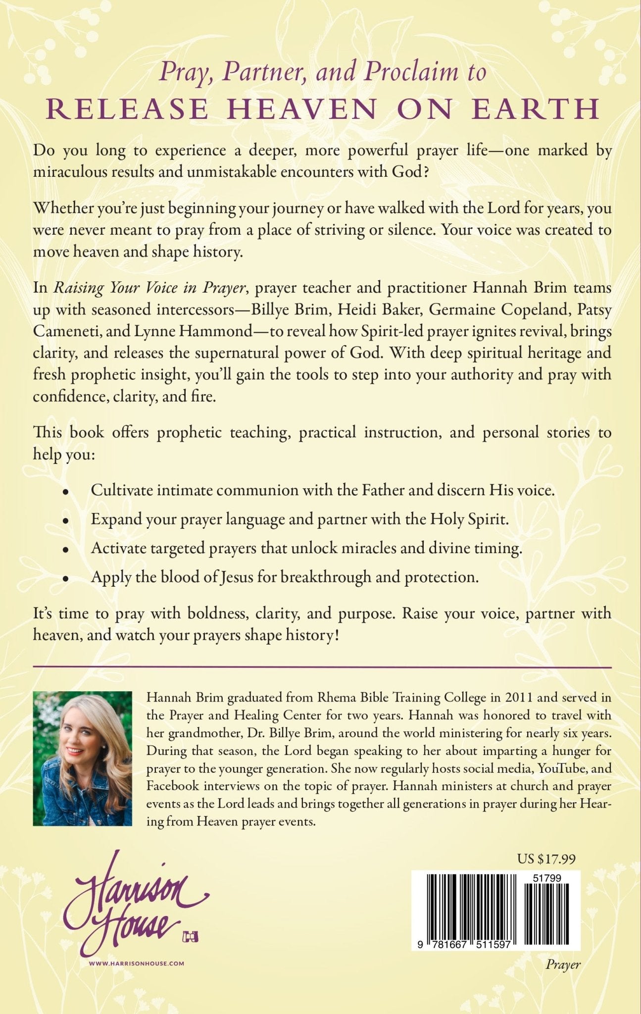 Raising Your Voice in Prayer: Turn Defeat into Victory Through Spirit - led Prayer – November 4, 2025 - Faith & Flame - Books and Gifts - Harrison House - 9781667511597