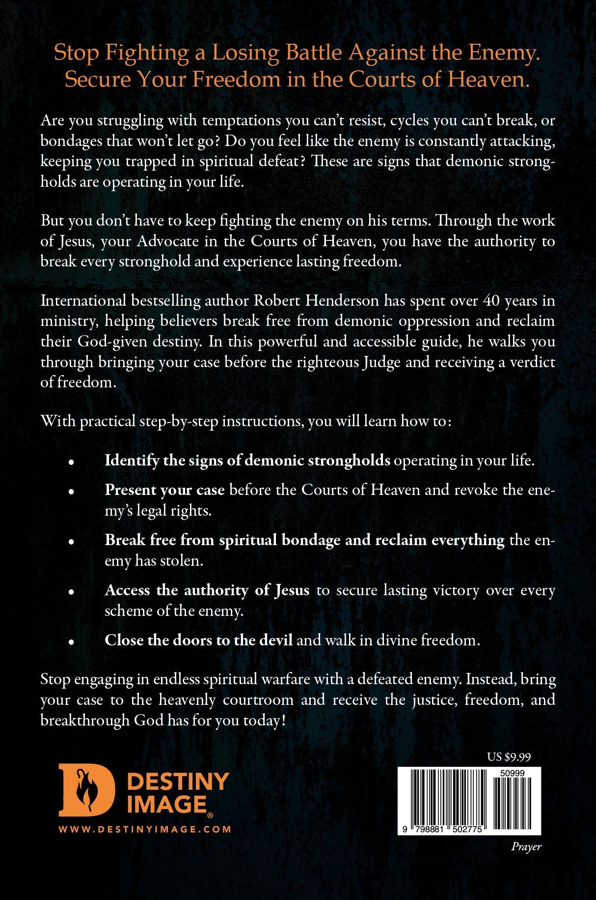 Receiving Deliverance from the Courts of Heaven: Reclaim What the Enemy Has Stolen from Your Life Paperback – August 5, 2025 - Faith & Flame - Books and Gifts - Destiny Image - 9798881502775