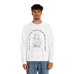 Safe Place in Christ Crewneck Sweatshirt - Fallen Angels, Giants, Monsters - Faith & Flame - Books and Gifts - Printify - 