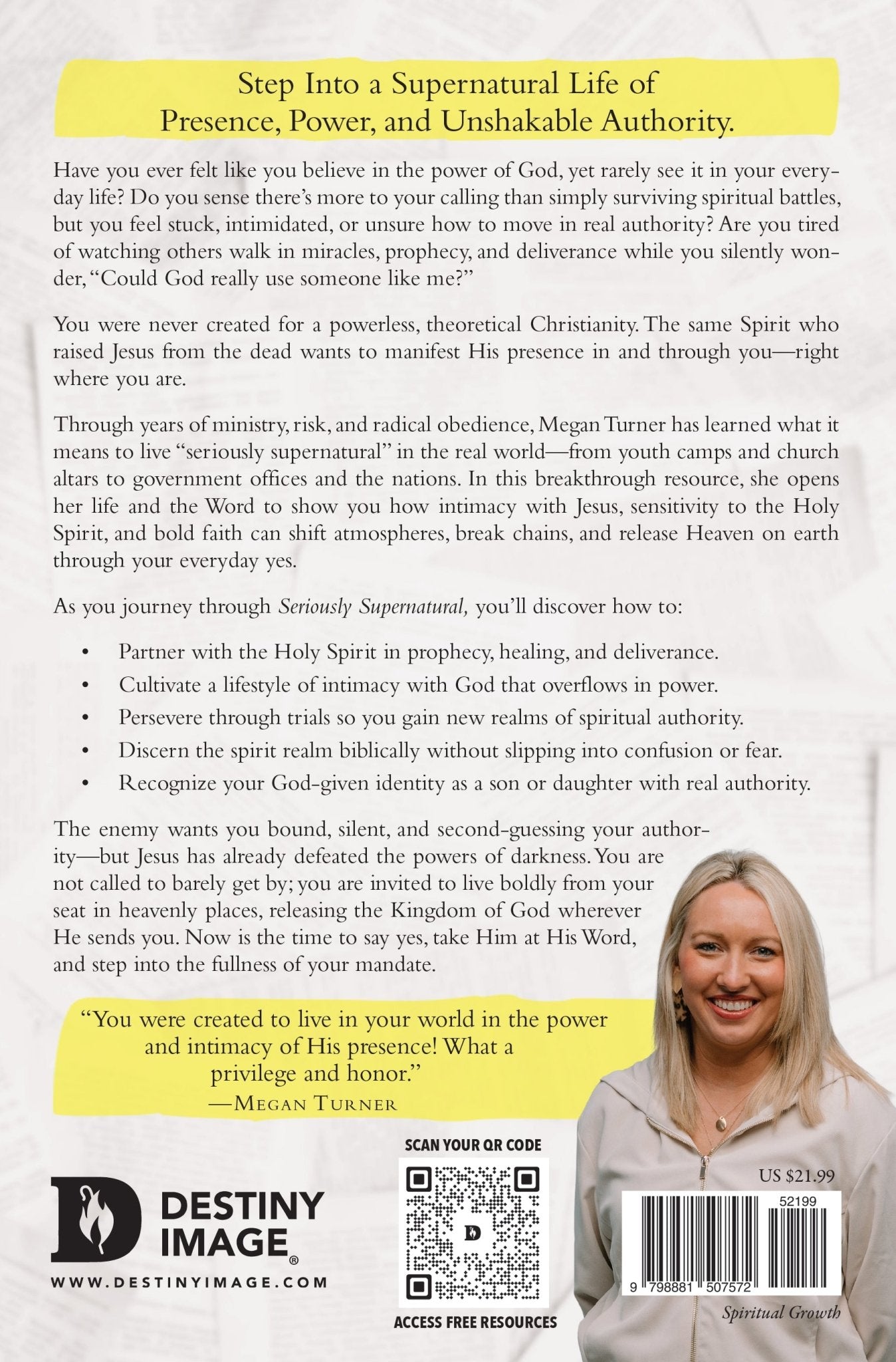Seriously Supernatural: Your Handbook to Hearing from Heaven, Moving in the Prophetic, and Releasing the Miraculous - July 2026 - Faith & Flame - Books and Gifts - Destiny Image - 9798881507572
