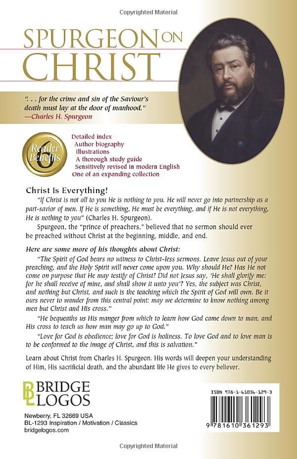 Spurgeon On Christ - October 2014 - Faith & Flame - Books and Gifts - Bridge Logos - 9781610361293