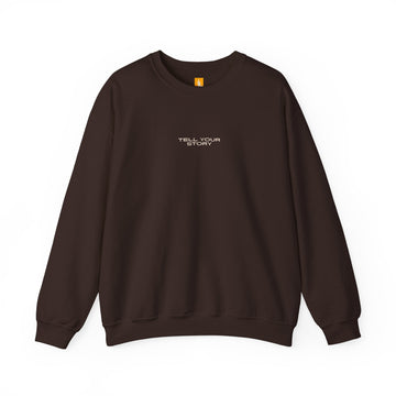 Tell Your Story Crewneck Sweatshirt Front & Back Design | Pentecost If… - Faith & Flame - Books and Gifts - Printify - 