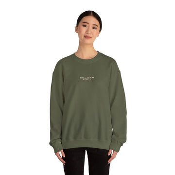 Tell Your Story Crewneck Sweatshirt Front & Back Design | Pentecost If… - Faith & Flame - Books and Gifts - Printify - 