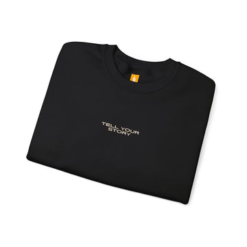 Tell Your Story Crewneck Sweatshirt Front & Back Design | Pentecost If… - Faith & Flame - Books and Gifts - Printify - 