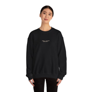 Tell Your Story Crewneck Sweatshirt Front & Back Design | Pentecost If… - Faith & Flame - Books and Gifts - Printify - 