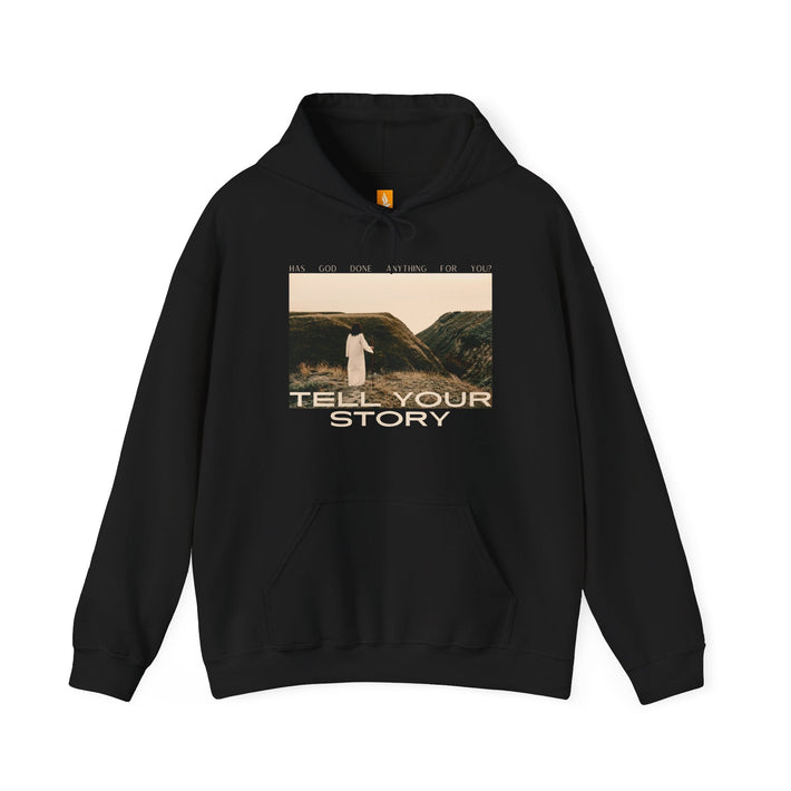 Tell Your Story Hoodie Front Design | Pentecost If… - Faith & Flame - Books and Gifts - Printify - 