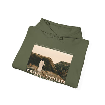 Tell Your Story Hoodie Front Design | Pentecost If… - Faith & Flame - Books and Gifts - Printify - 