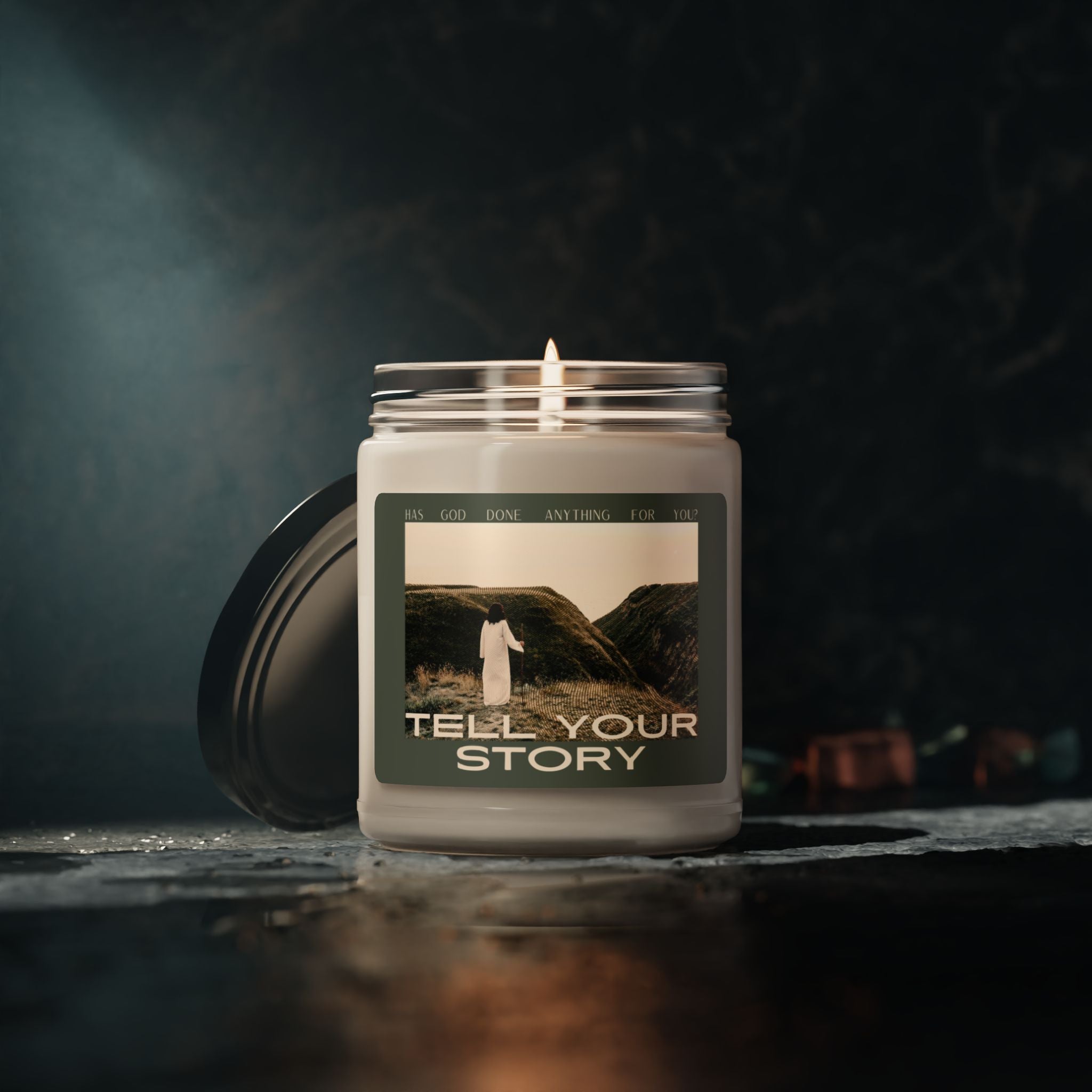Tell Your Story Scented Soy Candle - Inspirational Home Decor Gift | Pentecost If...