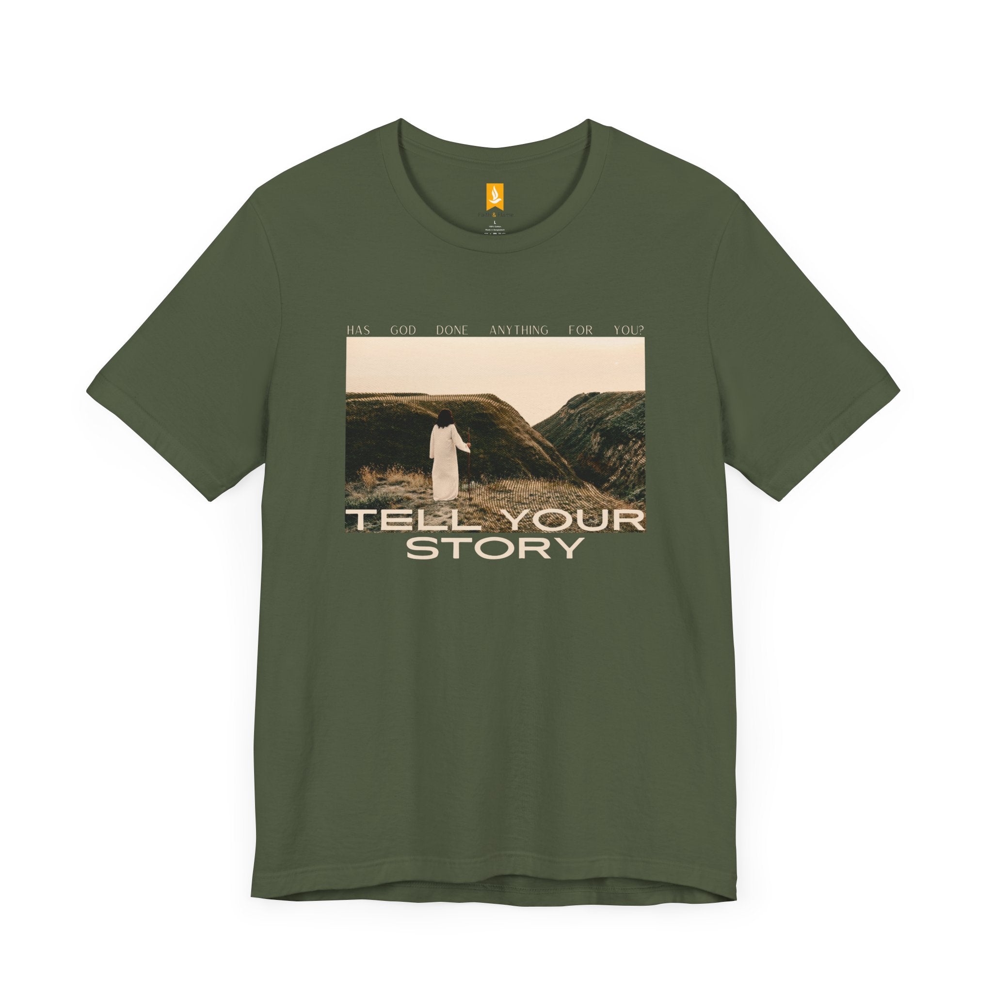 Tell Your Story T-shirt Front Design | Pentecost If... - Faith & Flame - Books and Gifts - Printify - 