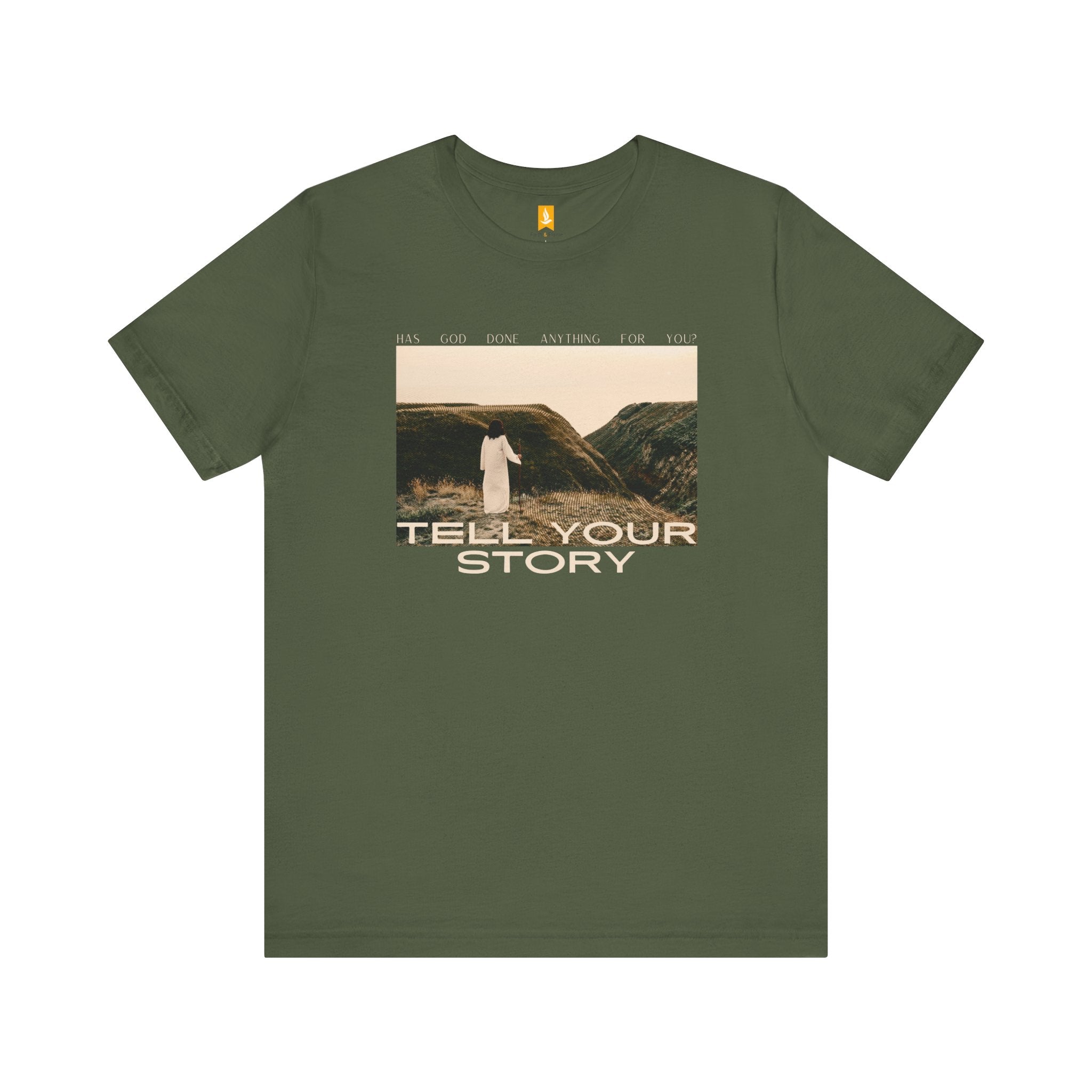 Tell Your Story T-shirt Front Design | Pentecost If... - Faith & Flame - Books and Gifts - Printify - 
