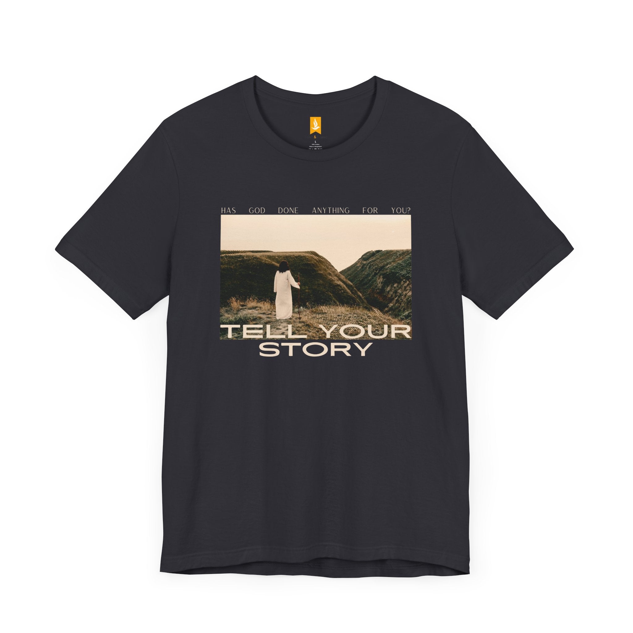 Tell Your Story T-shirt Front Design | Pentecost If... - Faith & Flame - Books and Gifts - Printify - 