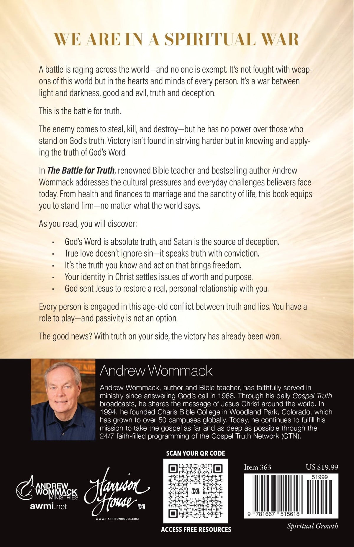 The Battle for the Truth - December 2026 - Faith & Flame - Books and Gifts - Harrison House - 9781667515618
