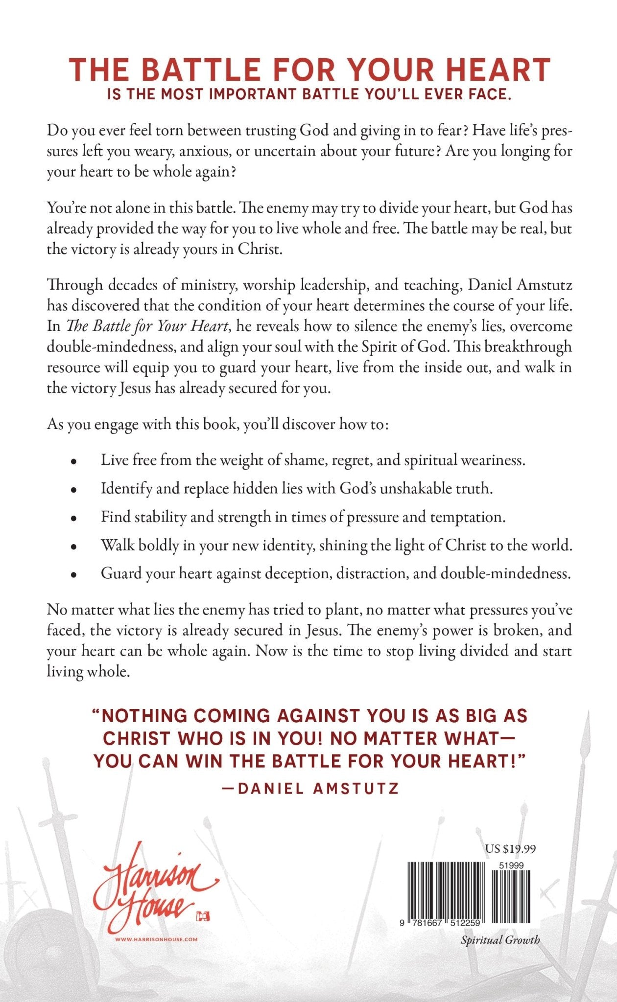 The Battle for Your Heart: Healing Your Heart, Renewing Your Soul, and Living Fully in Christ – March 3, 2026 - Faith & Flame - Books and Gifts - Harrison House - 9781667512259