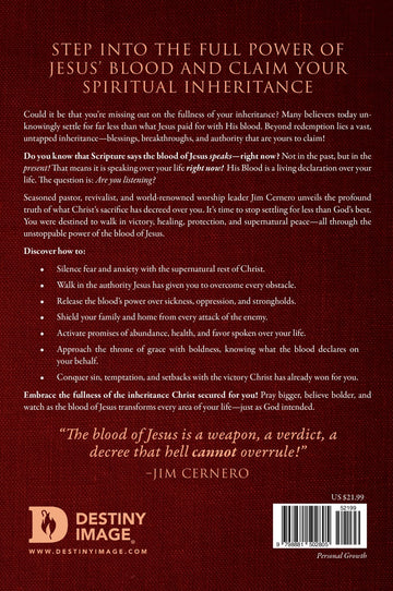 The Blood's Decree: Receive the Divine Healing, Protection, and Blessing That Jesus' Blood Speaks Over You Paperback – October 7, 2025 - Faith & Flame - Books and Gifts - Destiny Image - 9798881502805