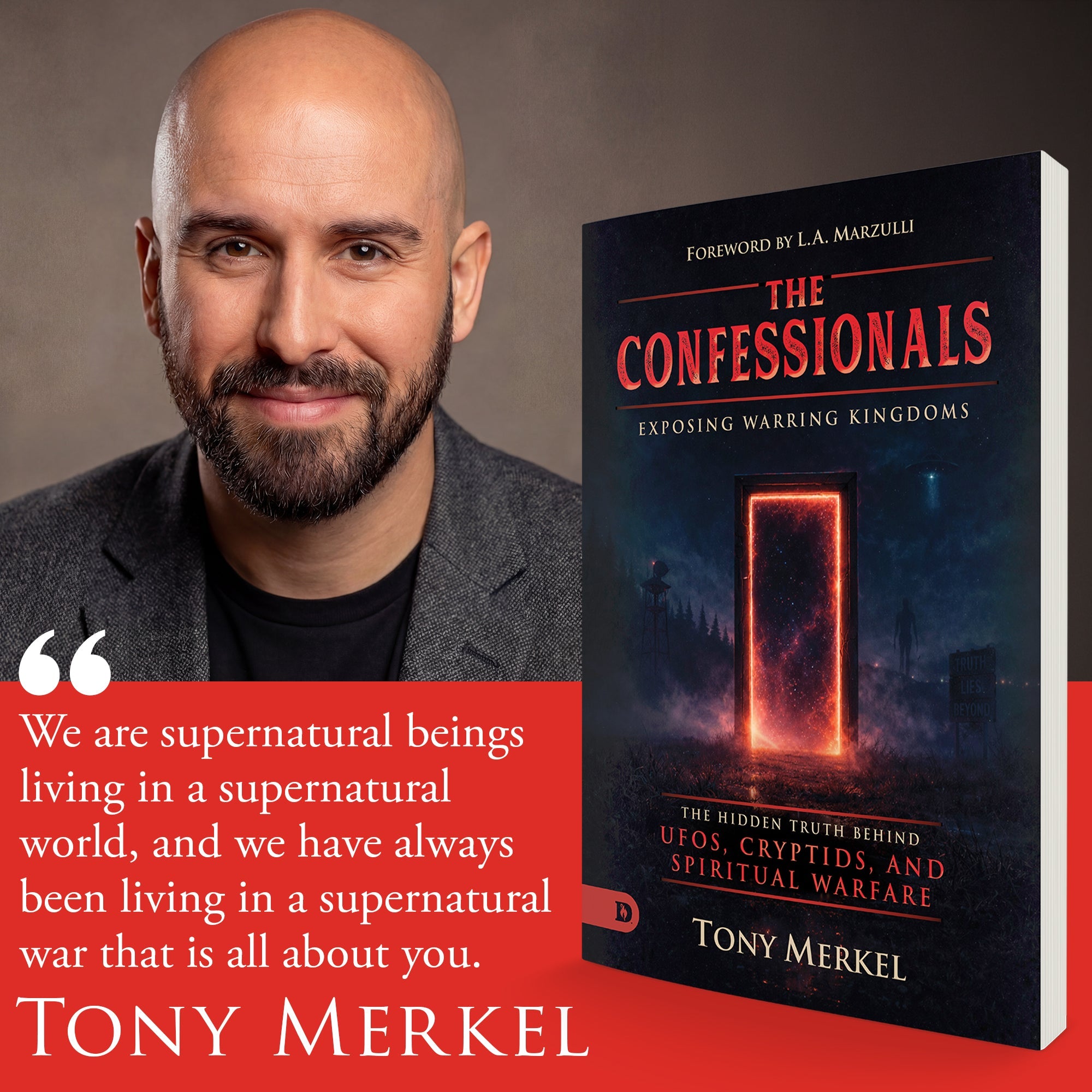 The Confessionals: Exposing Warring Kingdoms: The Hidden Truth Behind UFOs, Cryptids, and Spiritual Warfare Paperback – October 2026 - Faith & Flame - Books and Gifts - Destiny Image - 9798881508135