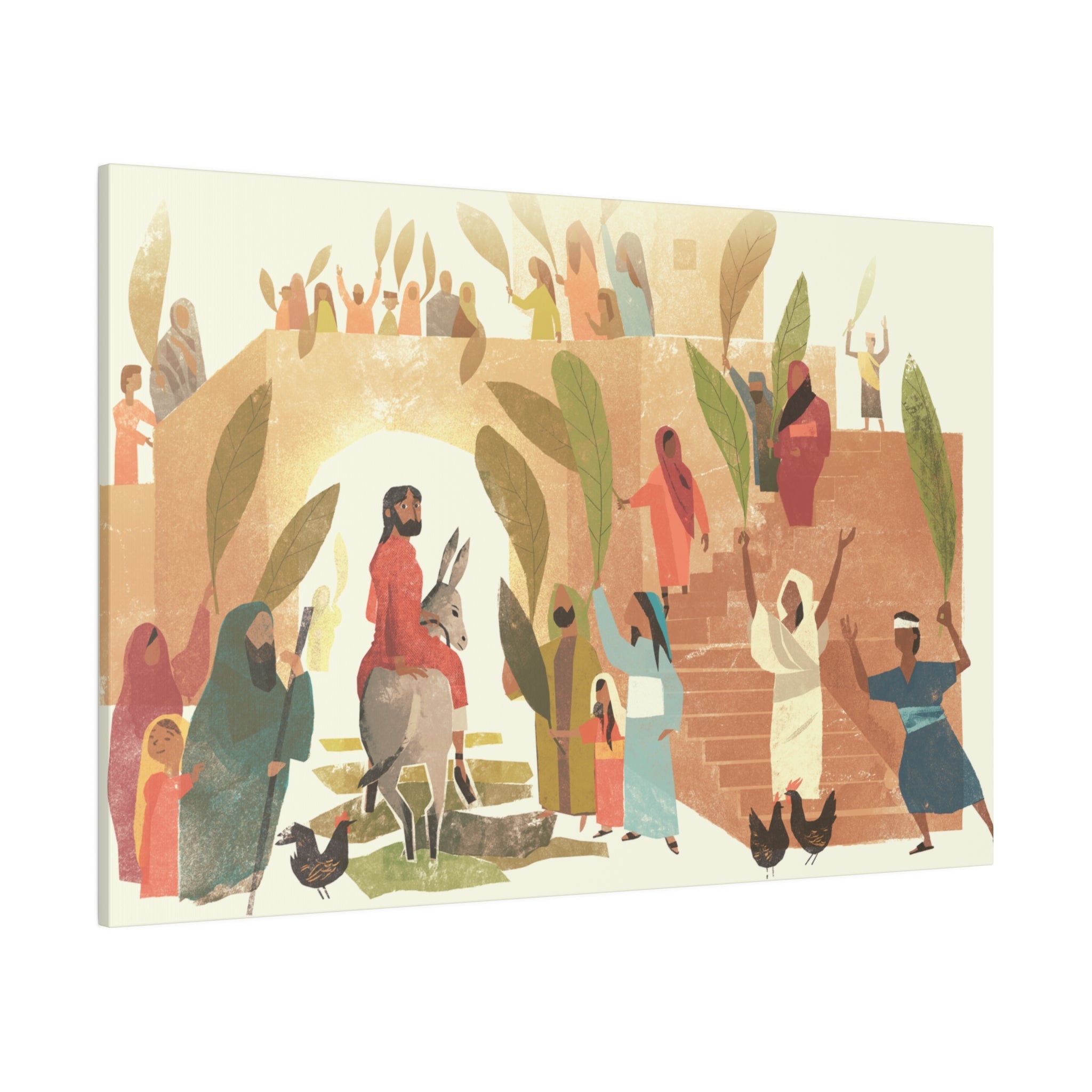 The Entry of a King Matte Canvas - Faith & Flame - Books and Gifts - Printify -