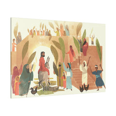 The Entry of a King Matte Canvas - Faith & Flame - Books and Gifts - Printify -