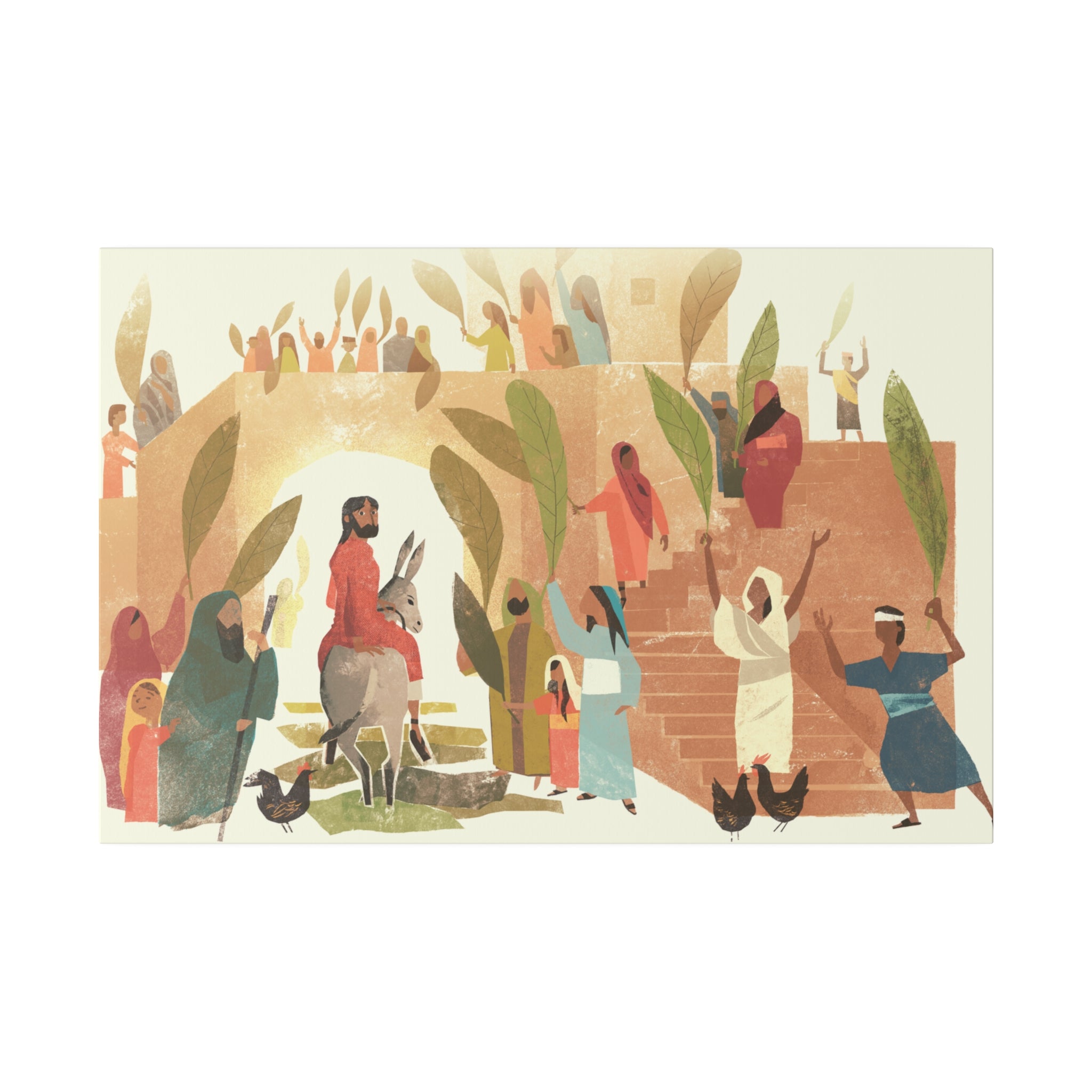 The Entry of a King Matte Canvas - Faith & Flame - Books and Gifts - Printify -