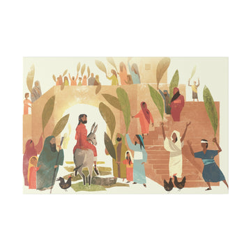 The Entry of a King Matte Canvas - Faith & Flame - Books and Gifts - Printify -