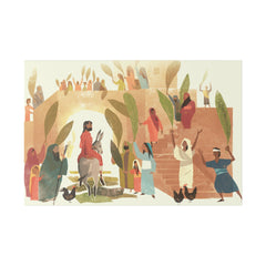 The Entry of a King Matte Canvas - Faith & Flame - Books and Gifts - Printify -