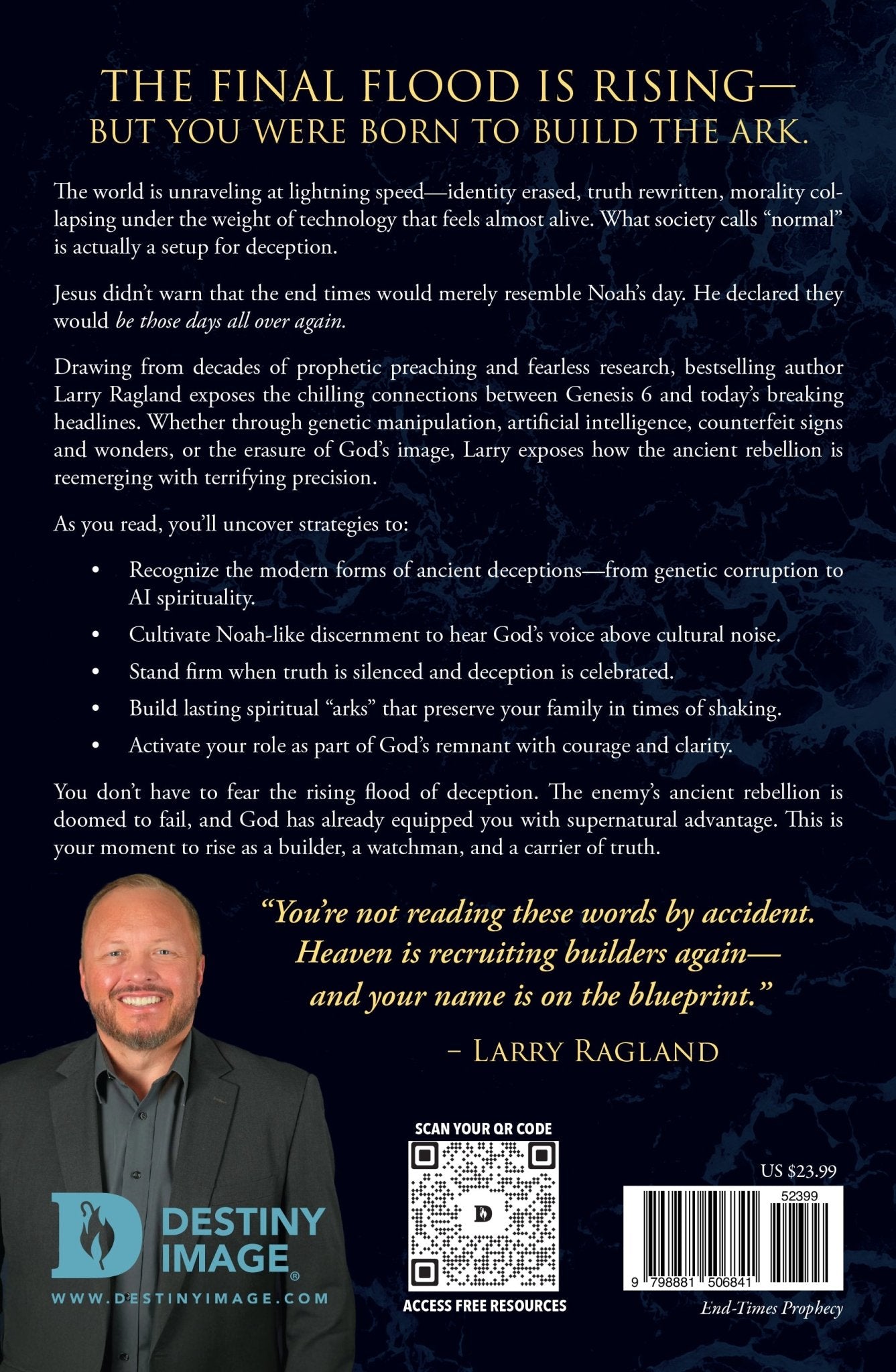 The Final Flood: Ancient Supernatural Technology, Fallen Angels, and Taking Your Place in the Noah Generation – April 7, 2026 - Faith & Flame - Books and Gifts - Destiny Image - 9798881506841