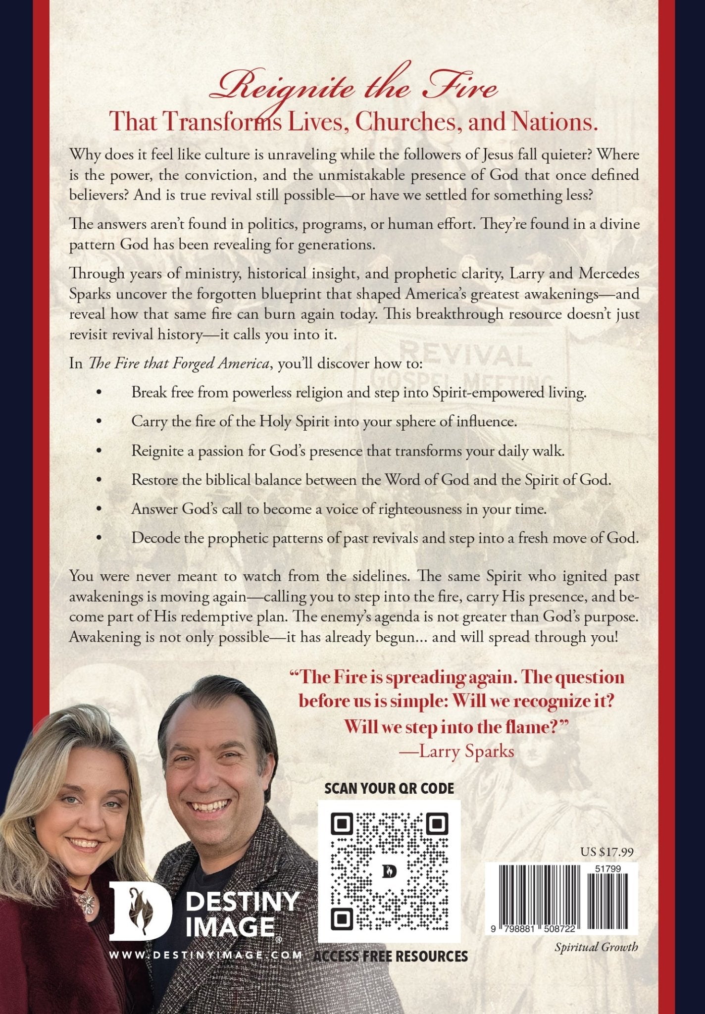 The Fire That Forged America - June 1, 2026 - Faith & Flame - Books and Gifts - Destiny Image - 9798881508722
