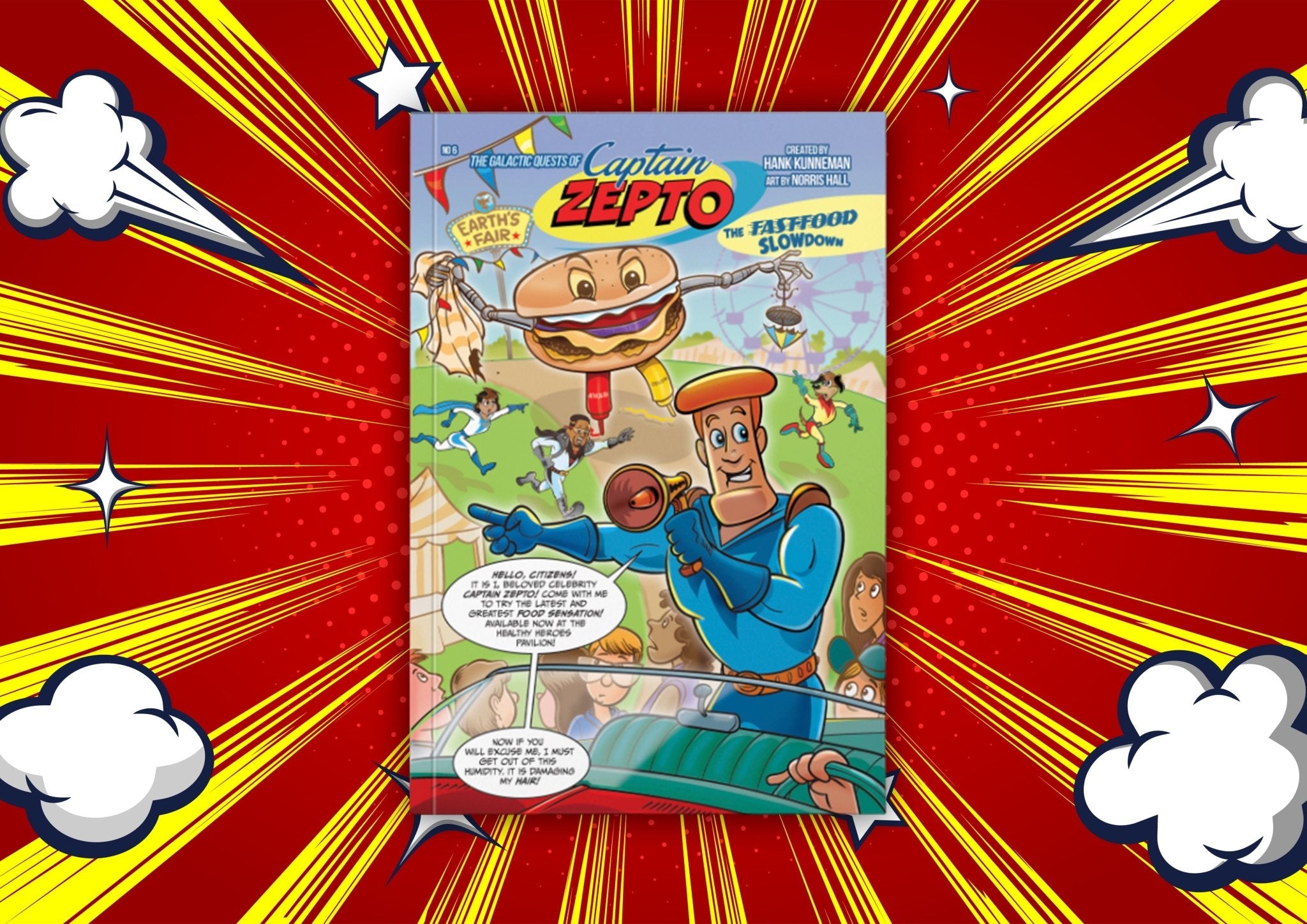The Galactic Quest of Captain Zepto: Issue 6: Fast Food Slowdown Paperback – September 2, 2025 - Faith & Flame - Books and Gifts - Destiny Image - 9798881507633