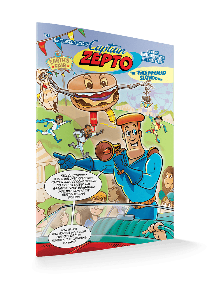 The Galactic Quest of Captain Zepto: Issue 6: Fast Food Slowdown Paperback – September 2, 2025 - Faith & Flame - Books and Gifts - Destiny Image - 9798881507633