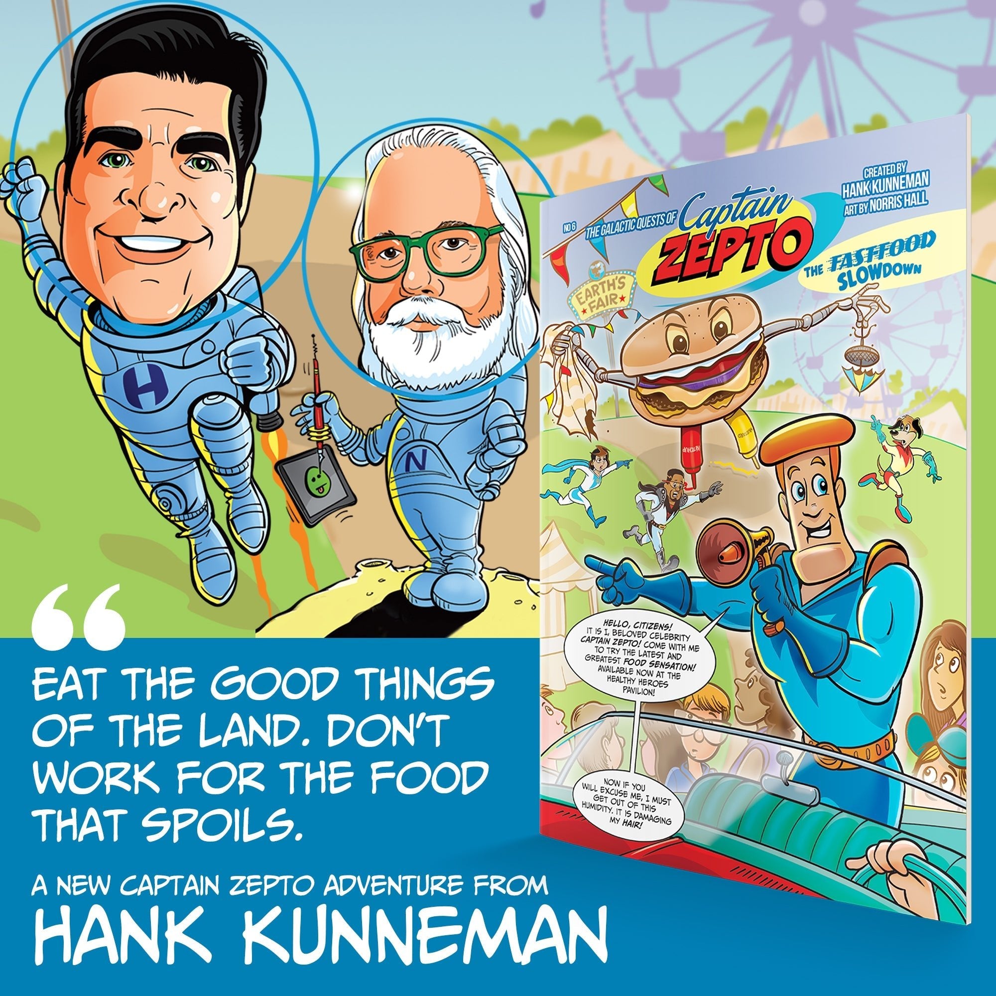 The Galactic Quest of Captain Zepto: Issue 6: Fast Food Slowdown Paperback – September 2, 2025 - Faith & Flame - Books and Gifts - Destiny Image - 9798881507633