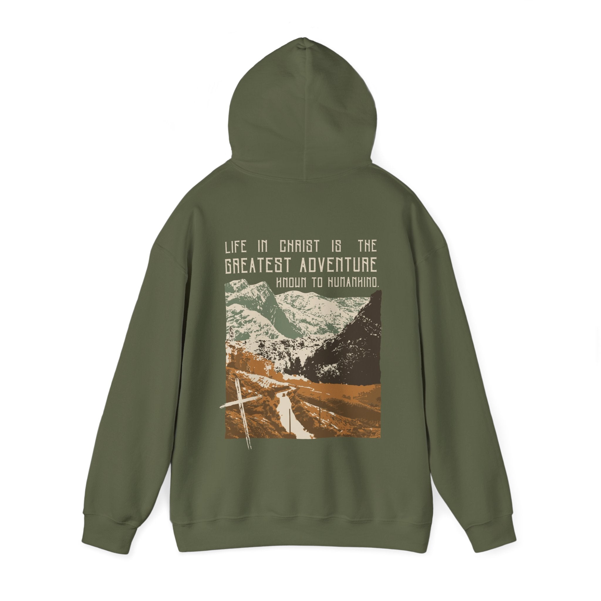 The Greatest Adventure (Green) Front & Back Design | Divine Encounters - Faith & Flame - Books and Gifts - Printify - 