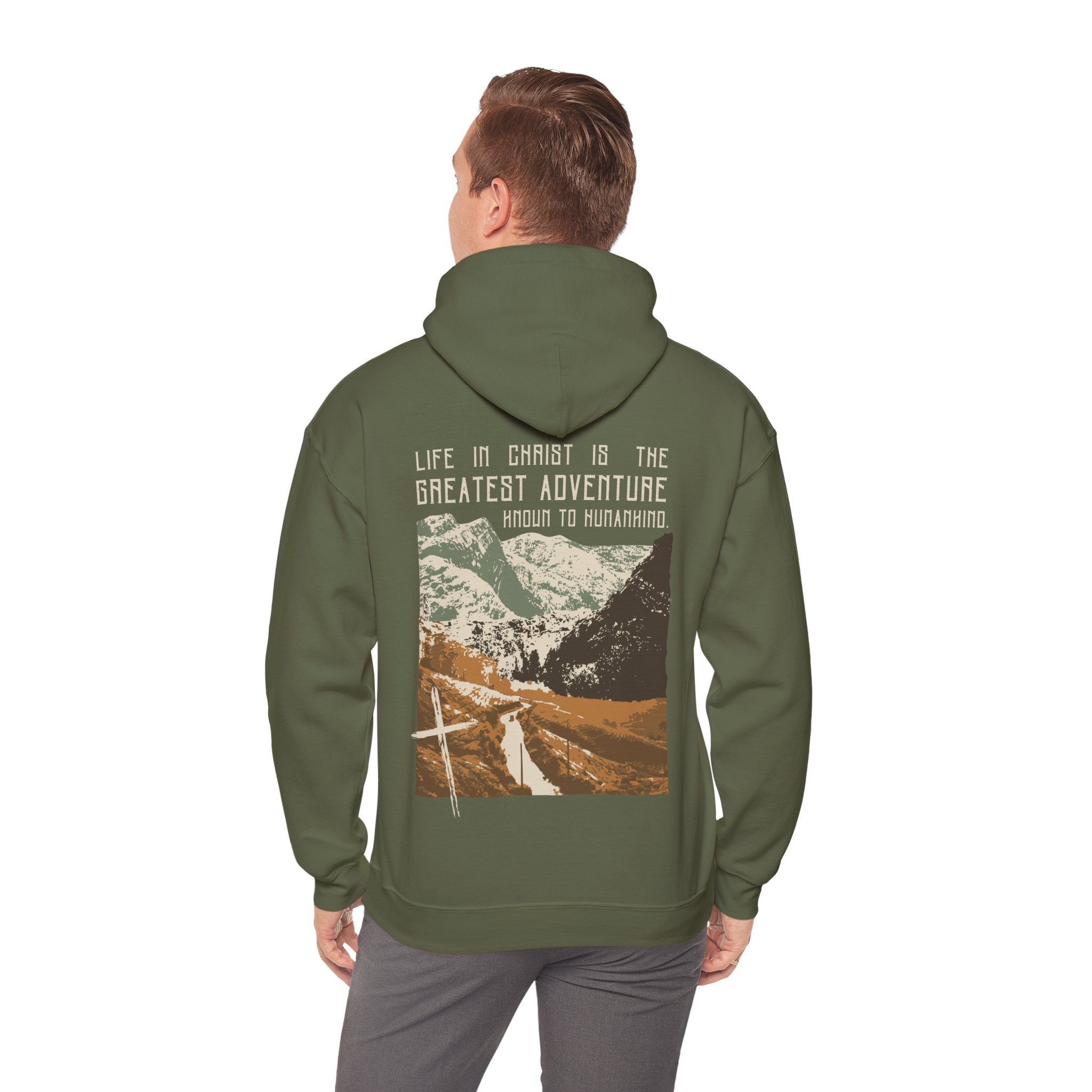 The Greatest Adventure (Green) Front & Back Design | Divine Encounters - Faith & Flame - Books and Gifts - Printify - 