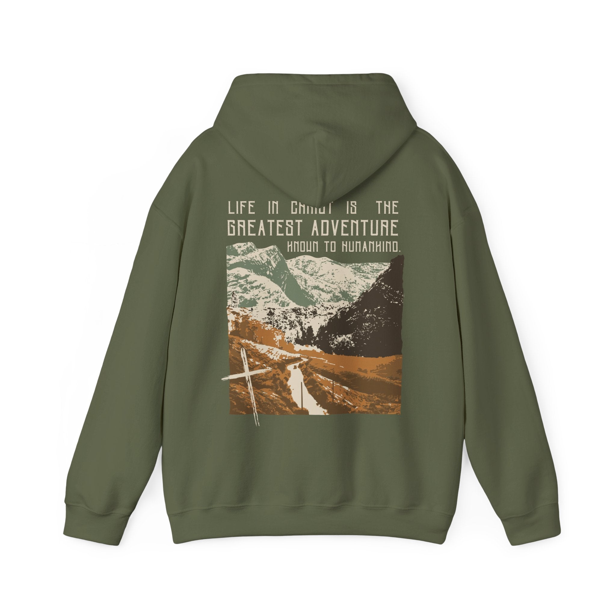 The Greatest Adventure (Green) Front & Back Design | Divine Encounters - Faith & Flame - Books and Gifts - Printify - 