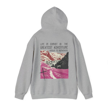 The Greatest Adventure (Pink) Front & Back Design | Divine Encounters - Faith & Flame - Books and Gifts - Printify - 
