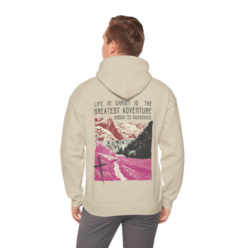 The Greatest Adventure (Pink) Front & Back Design | Divine Encounters - Faith & Flame - Books and Gifts - Printify - 