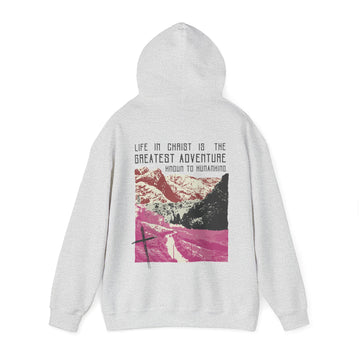 The Greatest Adventure (Pink) Front & Back Design | Divine Encounters - Faith & Flame - Books and Gifts - Printify - 