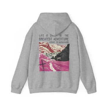 The Greatest Adventure (Pink) Front & Back Design | Divine Encounters - Faith & Flame - Books and Gifts - Printify - 